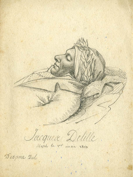 PORTRAIT DE JACQUES DELILLE SUR SON LIT DE MORT_0